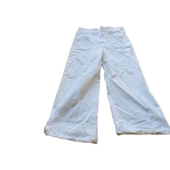 Paige Anessa White Flared Pants Size 30 - Picture 1 of 10